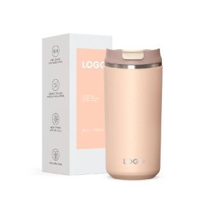Изолированный стакан для кофе, не содержит BPA, 12 унций/16 унций, кофейная чашка с двойными стенками, новая форма, нержавеющая сталь, хит продаж, с вакуумной изоляцией